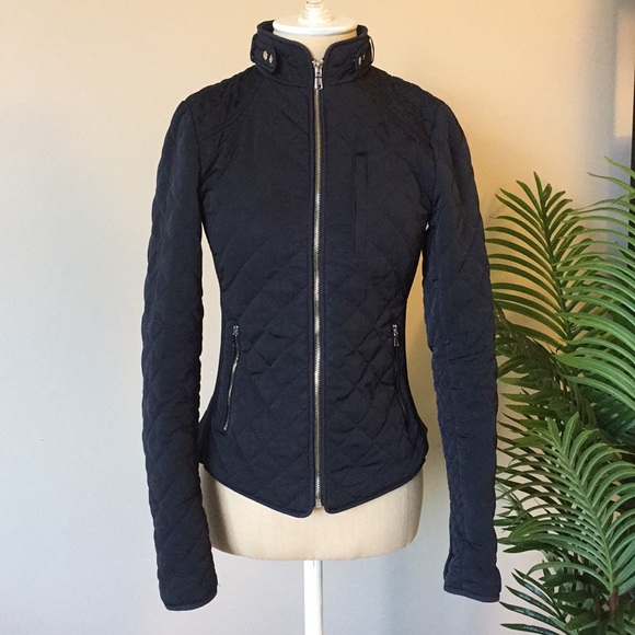 Zara Jackets & Blazers -  HOST PICK  Zara Puffer Jacket Navy Fitted